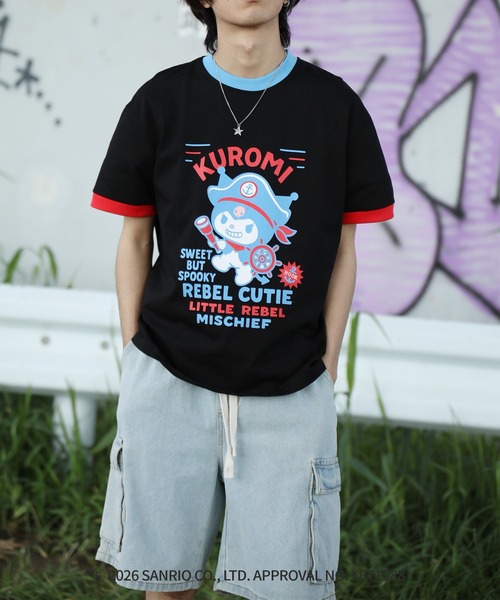 aimoha(アイモハ)の「HOOK -original- サンリオキャラクターズ コラボ プリントTシャツ(Tシャツ/カットソー・メンズ・ホワイト/ブラック・L/S/M)」の19枚目の写真