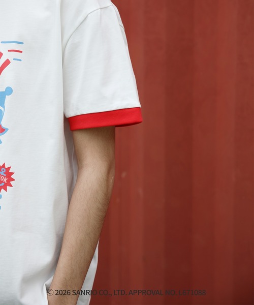 aimoha(アイモハ)の「HOOK -original- サンリオキャラクターズ コラボ プリントTシャツ(Tシャツ/カットソー・メンズ・ホワイト/ブラック・L/S/M)」の20枚目の写真
