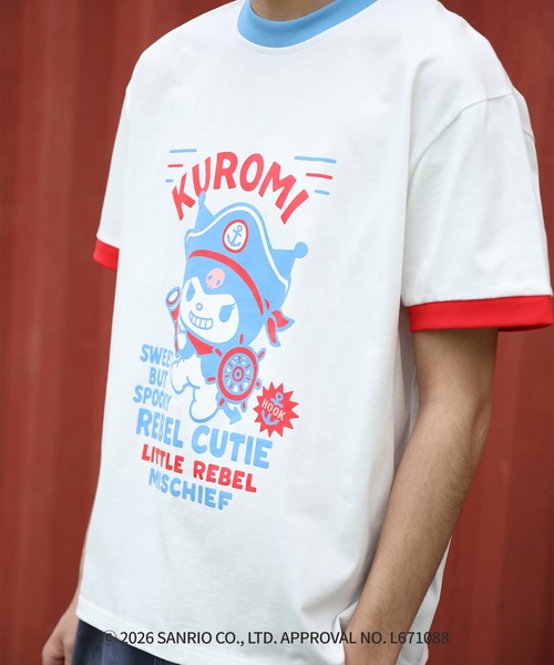aimoha(アイモハ)の「HOOK -original- サンリオキャラクターズ コラボ プリントTシャツ(Tシャツ/カットソー・メンズ・ホワイト/ブラック・L/S/M)」の21枚目の写真