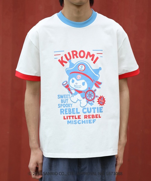 aimoha(アイモハ)の「HOOK -original- サンリオキャラクターズ コラボ プリントTシャツ (SS)(Tシャツ/カットソー・メンズ・ホワイト/ブラック・L/S/M)」の22枚目の写真