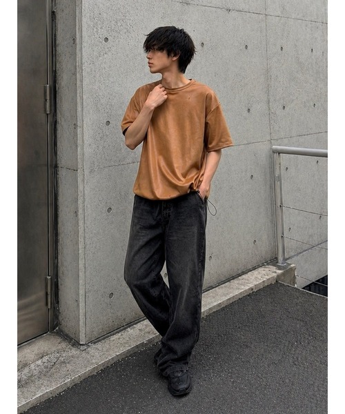 CERCA(チェルカ)の「【Bls】 【ZM】【Bling Leads】フェイクレザ- ドローストリングTEE(Tシャツ/カットソー・メンズ・ホワイト/ブラック/ダークブラウン/ブラウン・M/L)」の5枚目の写真