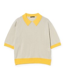 BEAMS BOY | HAVERSACK / バイカラー ポロニット(ポロシャツ)