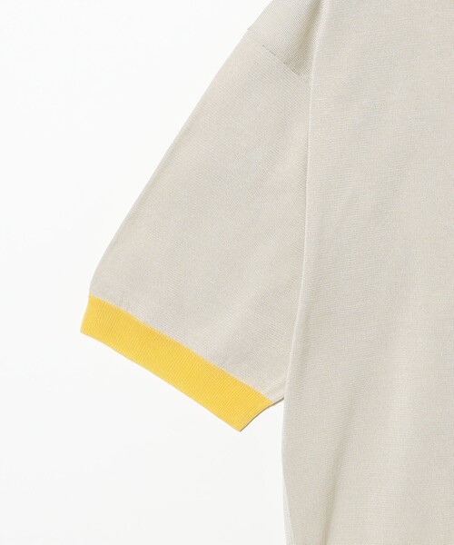 BEAMS BOY(ビームスボーイ)の「HAVERSACK / バイカラー ポロニット(ポロシャツ・レディース・イエロー・1)」の8枚目の写真