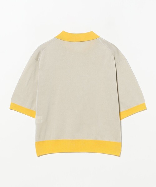 BEAMS BOY(ビームスボーイ)の「HAVERSACK / バイカラー ポロニット(ポロシャツ・レディース・イエロー・1)」の6枚目の写真