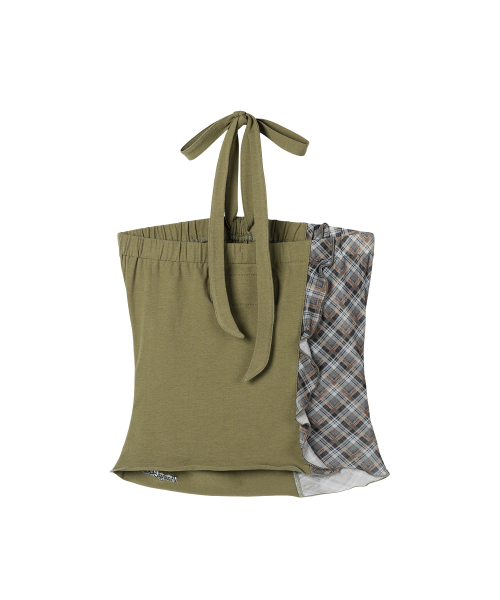 THEVINYLHOUSE（ザバイニルハウス）の「MIXED HALTERNECK TOP (W) OLIVE（Tシャツ/カットソー・レディース・その他・FREE）」の9枚目の写真