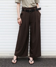 アウトシームラップレイヤードパンツ / Multiway Layered Knit Pants