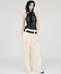 PRANK PROJECT | 【2026Summer Pre-Order】ダブルベルトタックワイドパンツ / Double-Belted Wide-Leg Pants(その他パンツ)