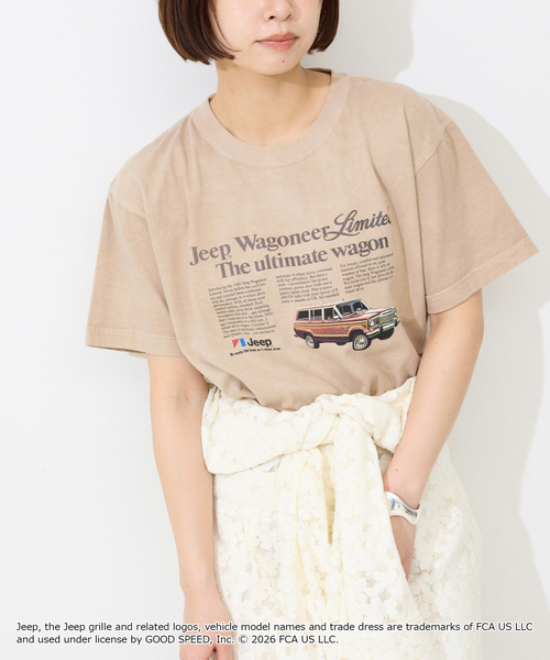 GOOD ROCK SPEED(グッドロックスピード)の「《追加》GOOD ROCK SPEED/グッドロックスピード SLOBE別注 ジープ TEE(Tシャツ/カットソー・レディース・ホワイト/ベージュ・FREE)」の18枚目の写真