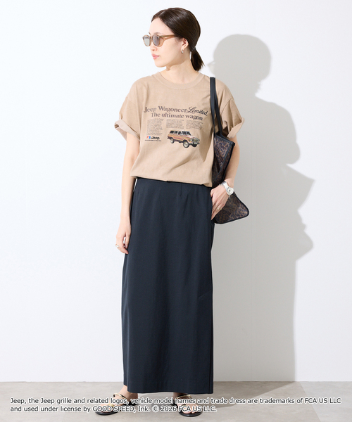 GOOD ROCK SPEED(グッドロックスピード)の「《追加》GOOD ROCK SPEED/グッドロックスピード SLOBE別注 ジープ TEE(Tシャツ/カットソー・レディース・ホワイト/ベージュ・FREE)」の19枚目の写真