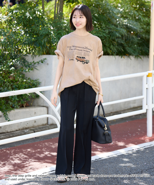 GOOD ROCK SPEED(グッドロックスピード)の「《追加》GOOD ROCK SPEED/グッドロックスピード SLOBE別注 ジープ TEE(Tシャツ/カットソー・レディース・ホワイト/ベージュ・FREE)」の22枚目の写真