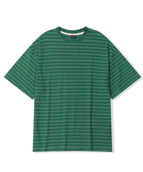 MOOVN（ムブン）の「エッセンシャルストライプ半袖Tシャツグリーン（Tシャツ/カットソー・メンズ・その他・SMALL/MEDIUM/LARGE）」の4枚目の写真