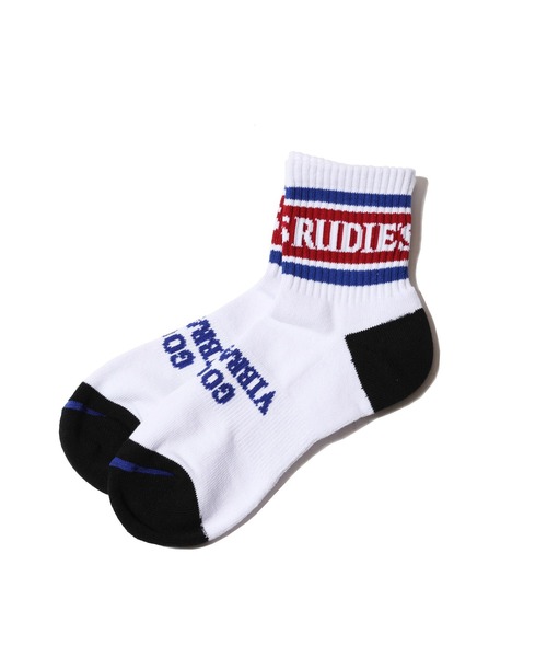 RUDIE'S(ルーディーズ)の「SLICK SOCKS(ソックス/靴下・メンズ・ホワイト/ブラック・FREE)」の2枚目の写真