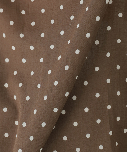 JOURNAL STANDARD LUXE（ジャーナルスタンダード　ラックス）の「【SOIL】 80s COTTON VOILE DOT PRINT HEM FRIL（シャツ/ブラウス・レディース・ブラック/ブラウン・2）」の13枚目の写真