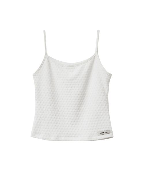 WOOALONG(ウアロン)の「Waist tab fluid modal t-shirts - WHITE(Tシャツ/カットソー・レディース・ホワイト・MEDIUM/SMALL)」の5枚目の写真