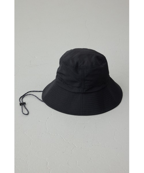 AZUL by moussy(アズールバイマウジー)の「【UVカット機能性】コード付きナイロンハット(ハット・レディース・ベージュ/ブラック・FREE)」の5枚目の写真