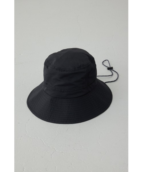 AZUL by moussy(アズールバイマウジー)の「【UVカット機能性】コード付きナイロンハット(ハット・レディース・ベージュ/ブラック・FREE)」の6枚目の写真