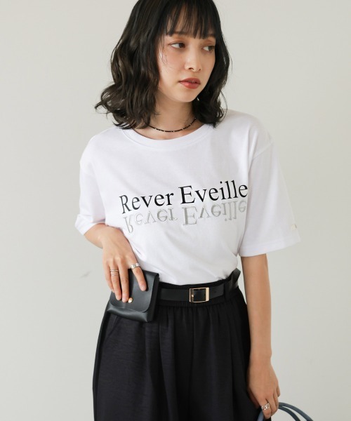 Bab(バブ)の「ロゴプリント刺しゅうTシャツ(Tシャツ/カットソー・レディース・ブラウン/オフホワイト/ブラック・FREE)」の10枚目の写真