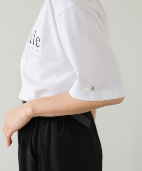 Bab(バブ)の「ロゴプリント刺しゅうTシャツ(Tシャツ/カットソー・レディース・ブラウン/オフホワイト/ブラック・FREE)」の15枚目の写真