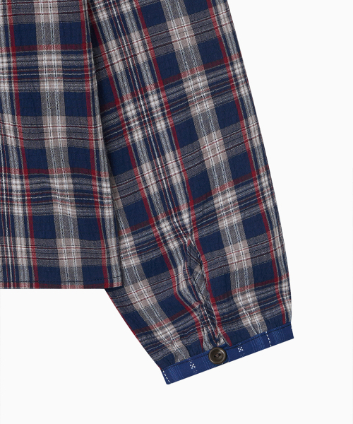 OHESHIO（オヘシオ）の「SMOCKED SHIRRING BLOUSE, NAVY CHECK（シャツ/ブラウス・レディース・その他・FREE）」の11枚目の写真