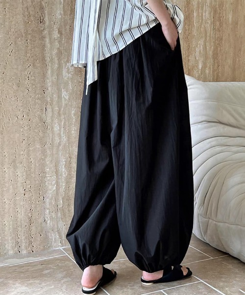 ONEP STAR（ワンピスター）の「ナチュラルバルーンパンツ（その他パンツ・レディース・ホワイト/ブラック・LARGE/MEDIUM/X-LARGE）」の10枚目の写真