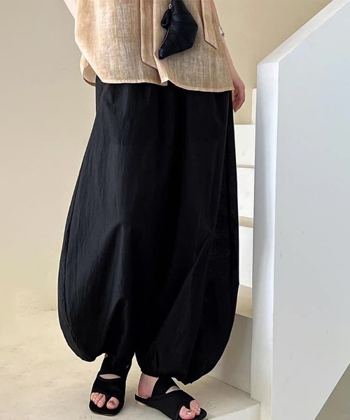 ONEP STAR（ワンピスター）の「ナチュラルバルーンパンツ（その他パンツ・レディース・ホワイト/ブラック・LARGE/MEDIUM/X-LARGE）」の8枚目の写真