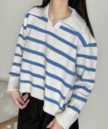 ボーダースキッパーニット