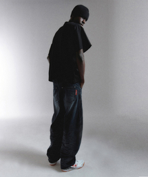 WORLDDILEMA（ワールドジレンマ）の「Low Extra Wide Washing Denim (Blue Grey)（デニムパンツ）」