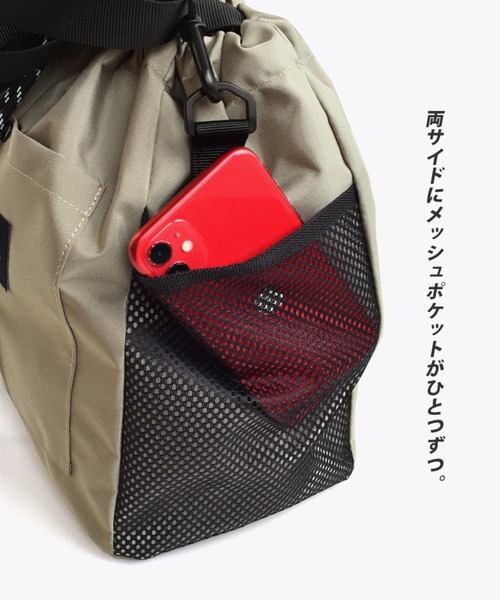 e-zakkamania stores（イーザッカマニアストアーズ）の「メッシュ巾着 2way ショルダーバッグ（ショルダーバッグ・レディース・ベージュ/パープル/ブラック/グレー・-）」の8枚目の写真