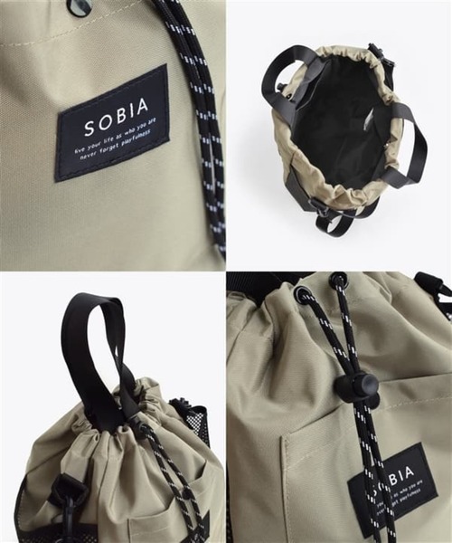 e-zakkamania stores（イーザッカマニアストアーズ）の「メッシュ巾着 2way ショルダーバッグ（ショルダーバッグ・レディース・ベージュ/パープル/ブラック/グレー・-）」の12枚目の写真