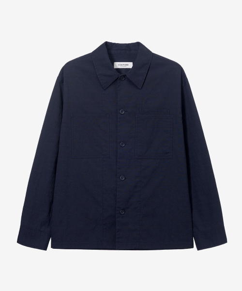 MINDBRIDGE（マインドブリッジ）の「[COUTURE]リネン混合シアサーカーグレンチェックシャツジャケット（シャツ/ブラウス・メンズ・ダークネイビー・100/105/110/95）」の8枚目の写真