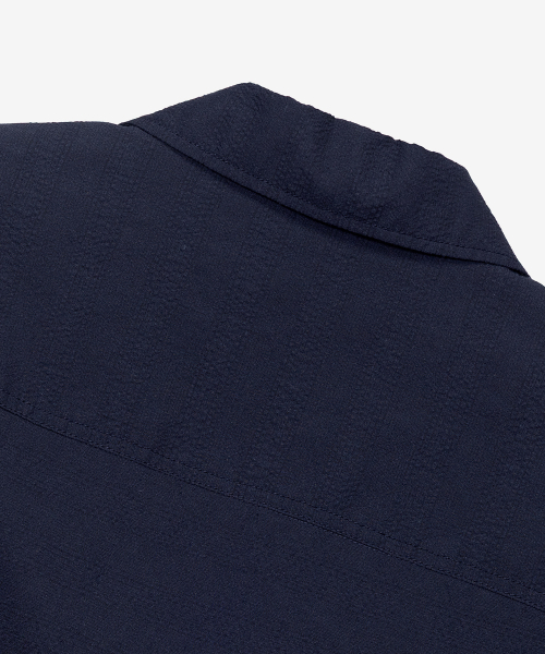MINDBRIDGE（マインドブリッジ）の「[COUTURE]リネン混合シアサーカーグレンチェックシャツジャケット（シャツ/ブラウス・メンズ・ダークネイビー・100/105/110/95）」の11枚目の写真