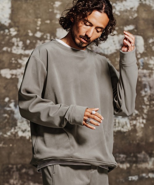Jih Nunc(ジーヌンク)の「msw1900- 裏起毛プルオーバースウェット(JIH-R1209)(スウェット・メンズ・ブラウン/グレイッシュベージュ/ブラック・L/M/S)」の9枚目の写真