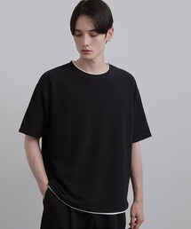 tk.TAKEO KIKUCHI | リブフェイクレイヤードTシャツ(Tシャツ/カットソー)