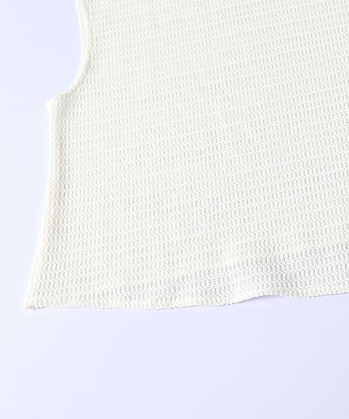 SUGAR BISKET（シュガービスケット）の「ワッフルニット メッシュ プルオーバー（Tシャツ/カットソー・レディース・ダークグレー/オフホワイト/ブラウン/ブラック・フリー）」の19枚目の写真