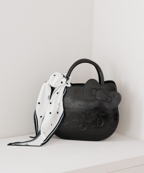 LOWRYS FARM(ローリーズファーム)の「【HELLO KITTY】DOTミニスカーフ 672127 /GOODS(バンダナ/スカーフ・レディース・ブラック/ブラウン/ホワイト・FREE)」の5枚目の写真