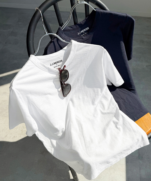 Spick & Span(スピックアンドスパン)の「《2枚セット / 別注》J.J.Mercer / ジェイジェイマーサー 2SET TEE(Tシャツ/カットソー・レディース・ピンク/サックスブルー/レッド/ネイビー・FREE)」の2枚目の写真