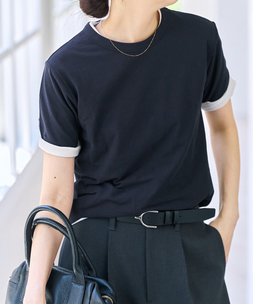 Spick & Span(スピックアンドスパン)の「《2枚セット / 別注》J.J.Mercer / ジェイジェイマーサー 2SET TEE(Tシャツ/カットソー・レディース・ピンク/サックスブルー/レッド/ネイビー・FREE)」の13枚目の写真