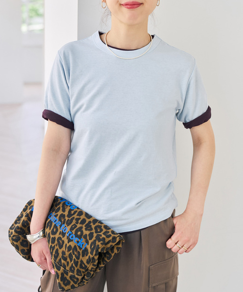 Spick & Span(スピックアンドスパン)の「《2枚セット / 別注》J.J.Mercer / ジェイジェイマーサー 2SET TEE(Tシャツ/カットソー・レディース・ピンク/サックスブルー/レッド/ネイビー・FREE)」の18枚目の写真