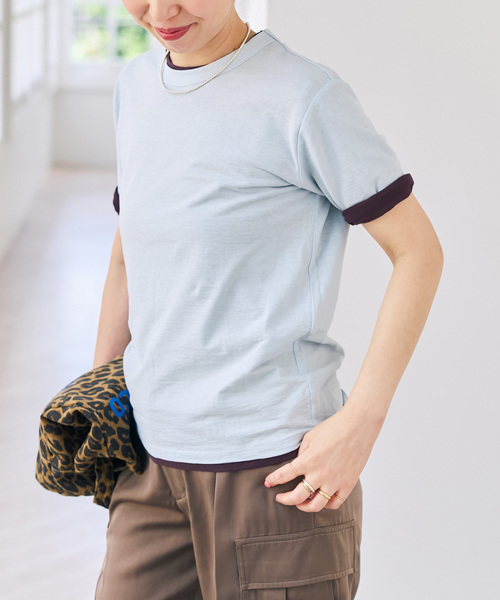 Spick & Span(スピックアンドスパン)の「《2枚セット / 別注》J.J.Mercer / ジェイジェイマーサー 2SET TEE(Tシャツ/カットソー・レディース・ピンク/サックスブルー/レッド/ネイビー・FREE)」の19枚目の写真