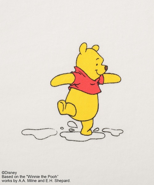 Green Parks(グリーンパークス)の「Winnie the Pooh/ランダムロゴTシャツ(ニット/セーター・レディース・オフホワイト・FREE)」の12枚目の写真