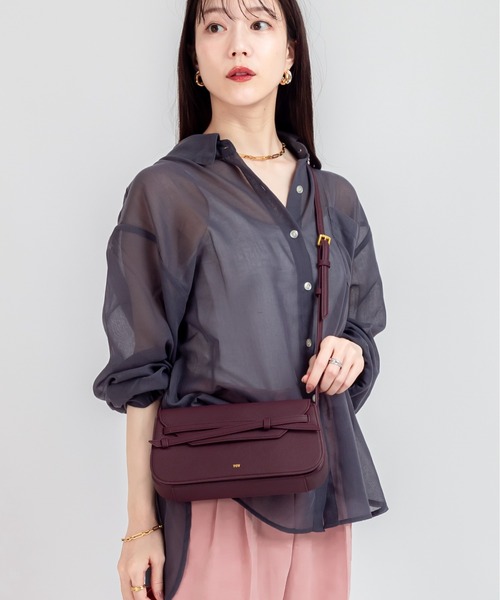 tov(トーヴ)の「【TOV】ショルダーバッグ ハンドバッグ 2WAY MIMI POCHETTE(ショルダーバッグ・レディース・ブラック/ワインレッド・FREE)」の2枚目の写真