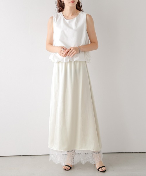AMELY(エミリー)の「2WAYリバーシブル レーススカート(スカート・レディース・アイボリー/ブラウン/ブラック・フリー)」の13枚目の写真