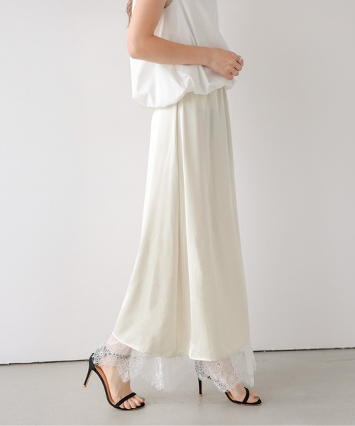 AMELY(エミリー)の「2WAYリバーシブル レーススカート(スカート・レディース・アイボリー/ブラウン/ブラック・フリー)」の15枚目の写真