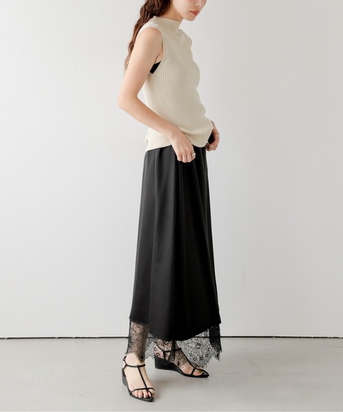AMELY(エミリー)の「2WAYリバーシブル レーススカート(スカート・レディース・アイボリー/ブラウン/ブラック・フリー)」の7枚目の写真