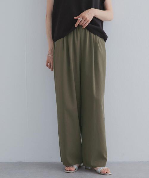 URBAN RESEARCH DOORS（アーバンリサーチドアーズ）の「ソフトオックスイージーパンツ（その他パンツ・レディース・ブラック/ブラウン/カーキ・FREE）」の3枚目の写真