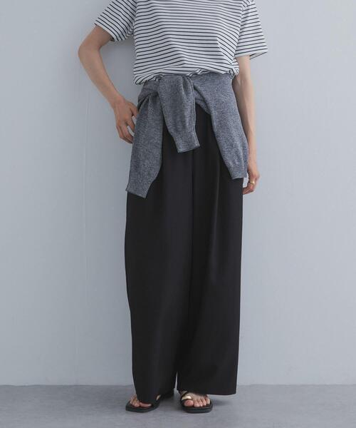 URBAN RESEARCH DOORS（アーバンリサーチドアーズ）の「ソフトオックスイージーパンツ（その他パンツ・レディース・ブラック/ブラウン/カーキ・FREE）」の21枚目の写真
