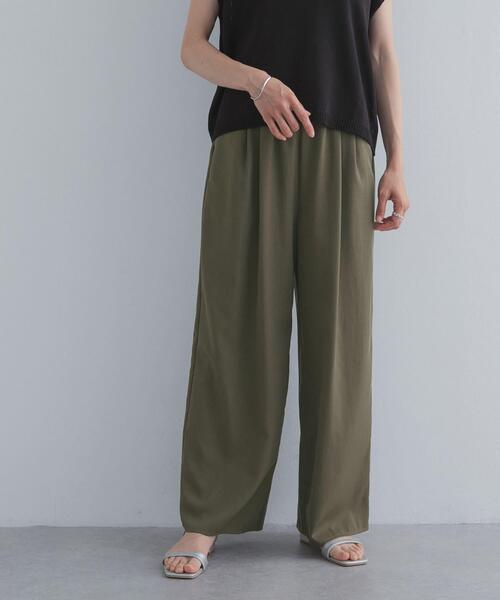 URBAN RESEARCH DOORS（アーバンリサーチドアーズ）の「ソフトオックスイージーパンツ（その他パンツ・レディース・ブラック/ブラウン/カーキ・FREE）」の15枚目の写真