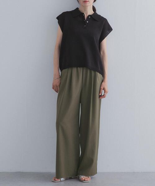 URBAN RESEARCH DOORS（アーバンリサーチドアーズ）の「ソフトオックスイージーパンツ（その他パンツ・レディース・ブラック/ブラウン/カーキ・FREE）」の16枚目の写真
