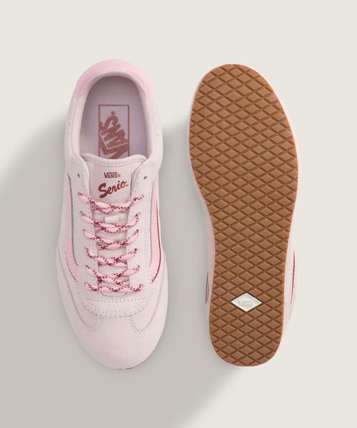 VANS（バンズ）の「スーパーロープロ / Super Lowpro LACES Pale Petal VN000D8TGSF1（スニーカー・メンズ・ライトピンク・4/6/6.5/5/7/7.5/5.5/4.5）」の3枚目の写真