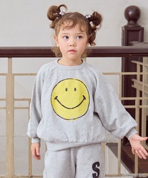 SMILEY FACE（スマイリーフェイス）の「【別注】SMILEY FACE プリントトレーナー セットアップ可（スウェット）」